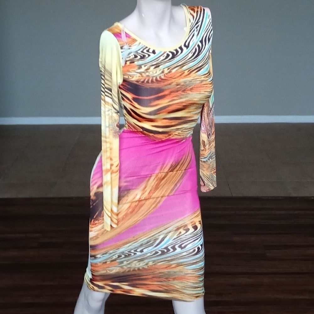 Pink and yellow dress 